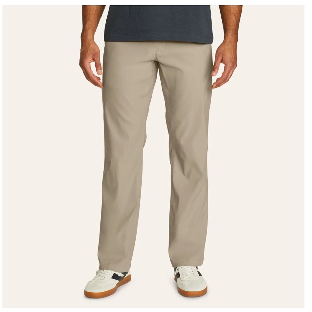 Eddie Bauer Mens Takeoff Tech Chino Outdoor Pants 34 X 34 Beige Light Khakis​​